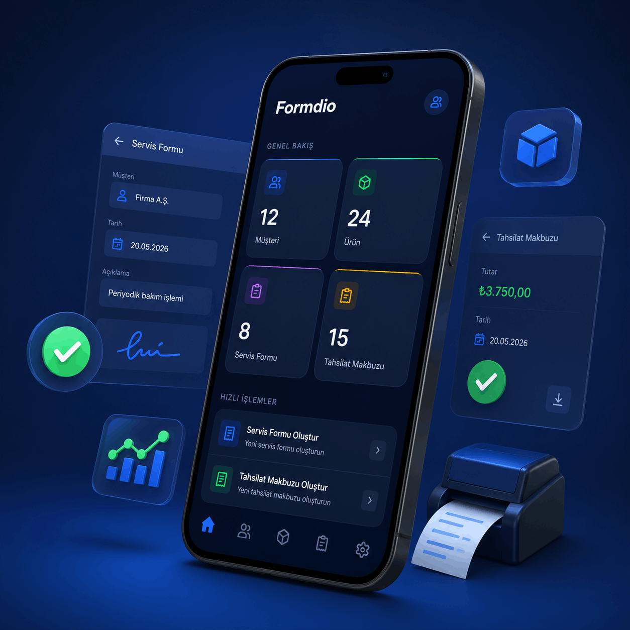 Formdio panel görünümleri